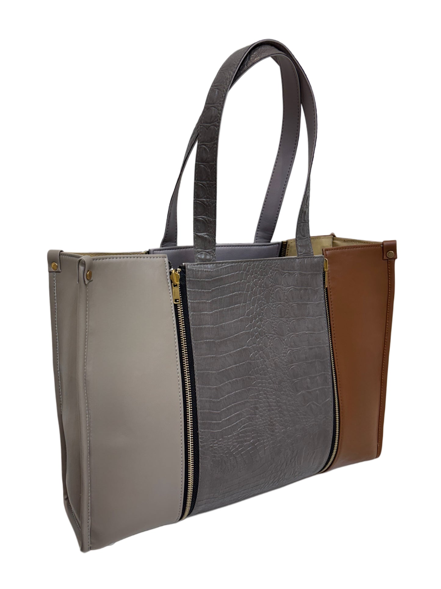 Tan x Plaza Taupe - Textured Grey
