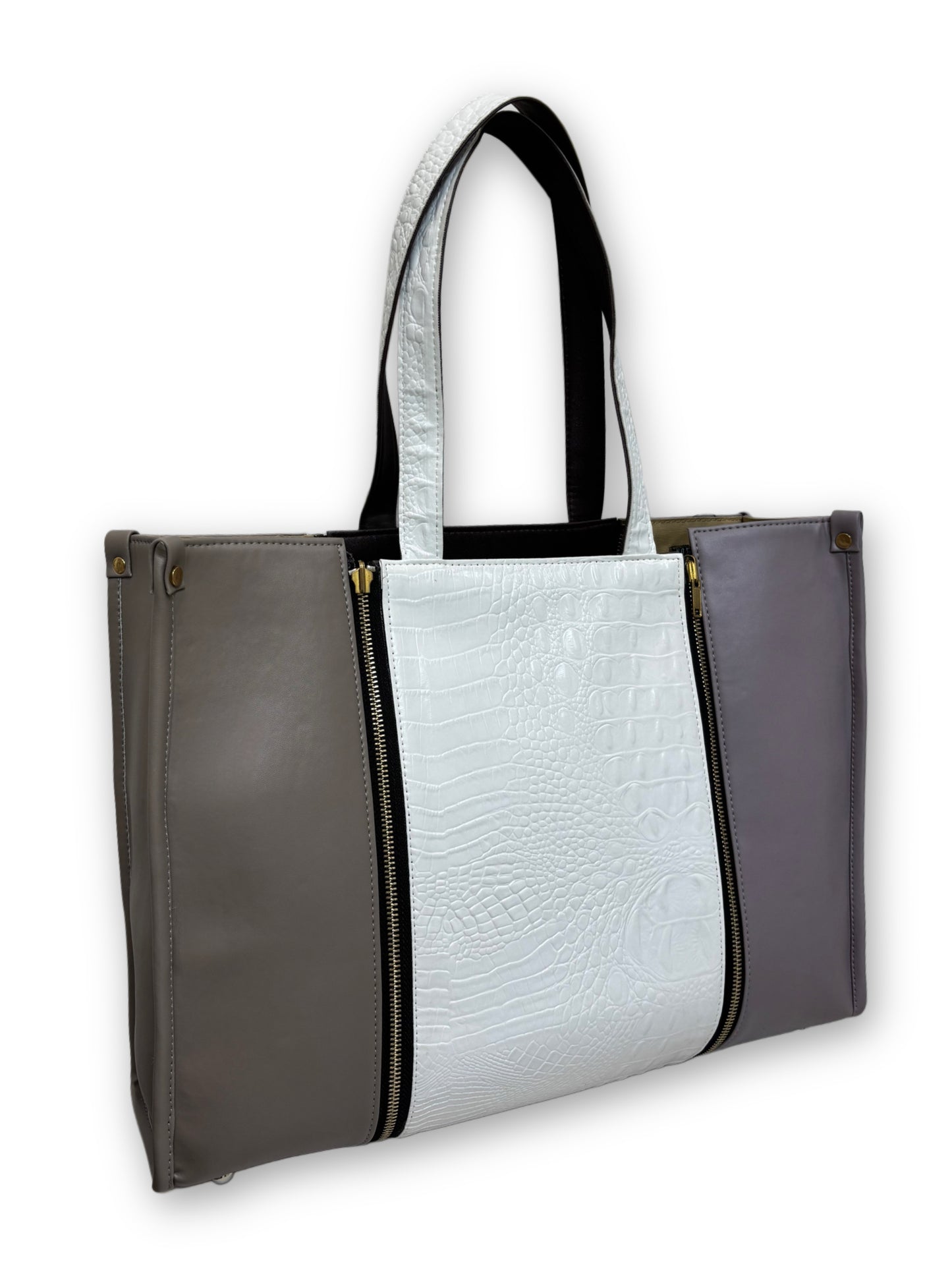 Pale Mauve x Plaza Taupe - Textured White