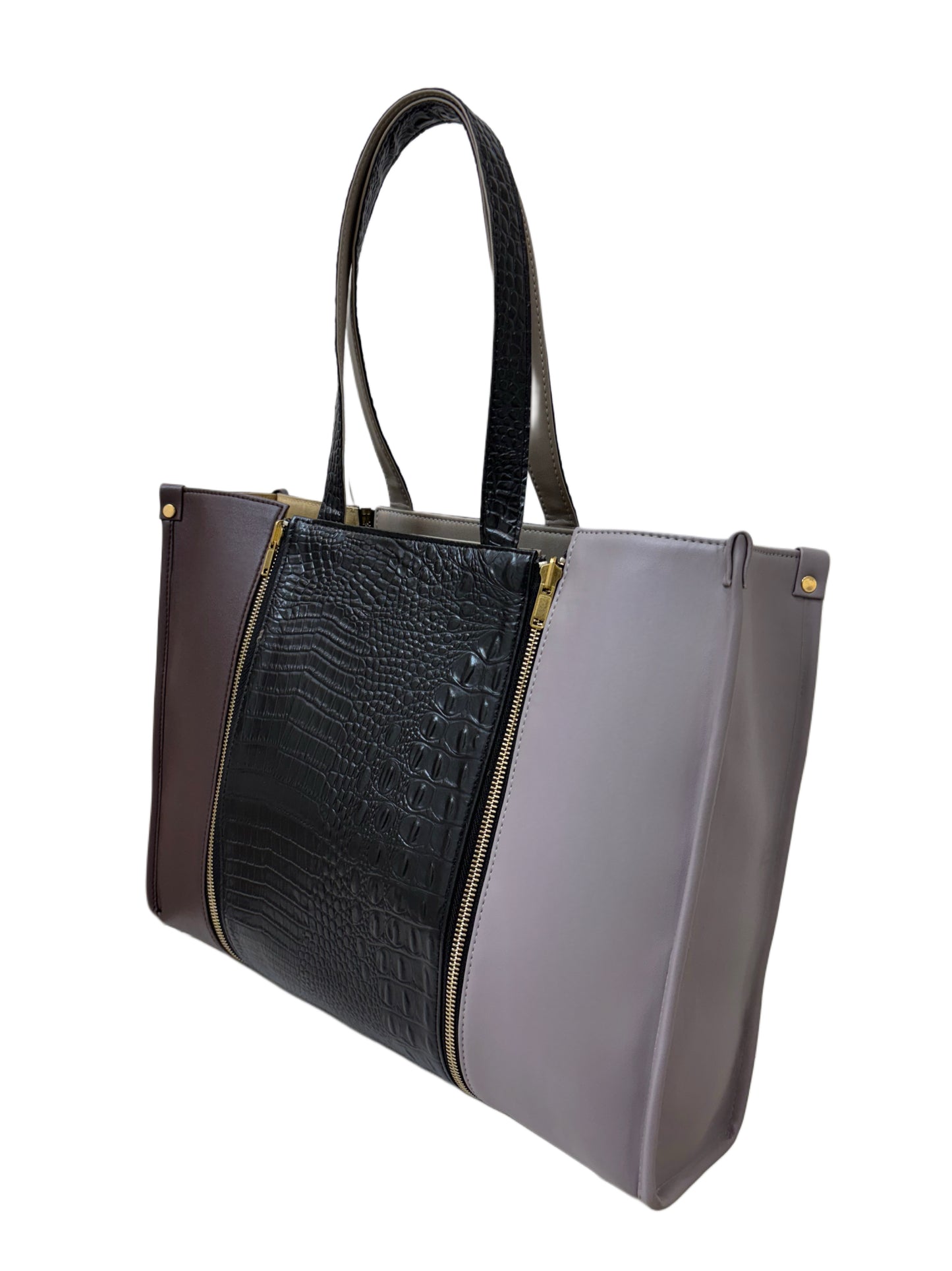 Pale Mauve x Burgundy - Textured Black