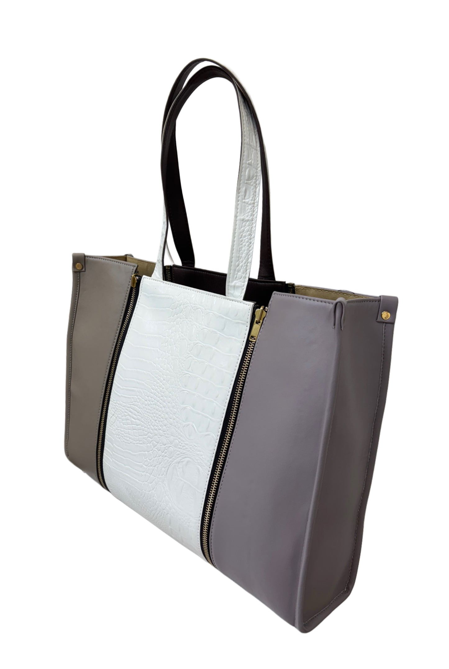 Pale Mauve x Plaza Taupe - Textured White