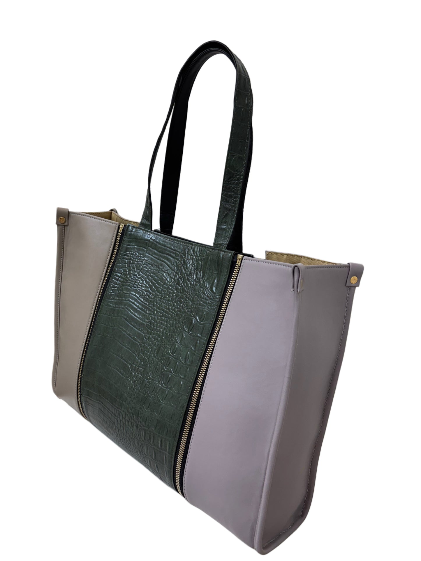 Plaza Taupe x Pale Mauve - Textured Green