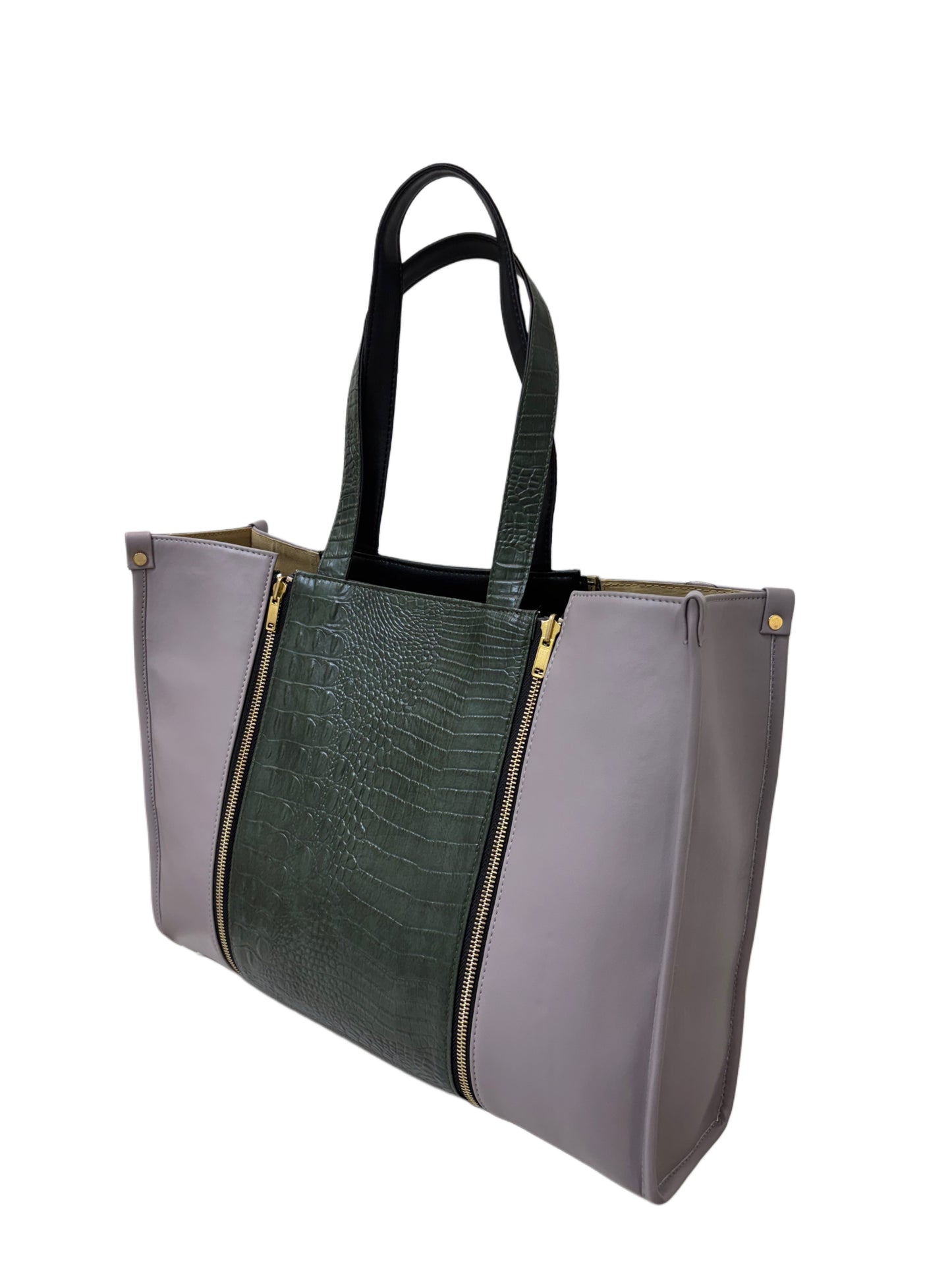 Pale Mauve - Textured Green