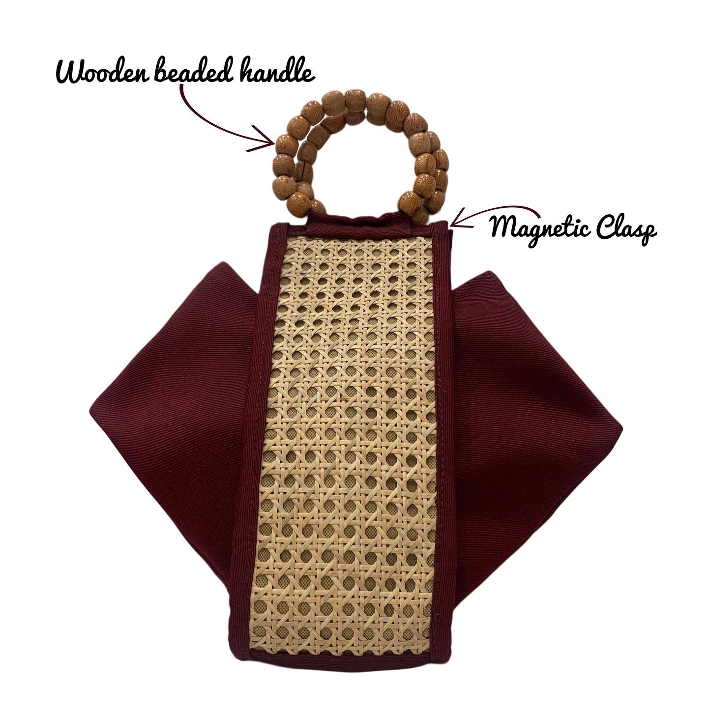 Hexacane Bag - Deep Crimson