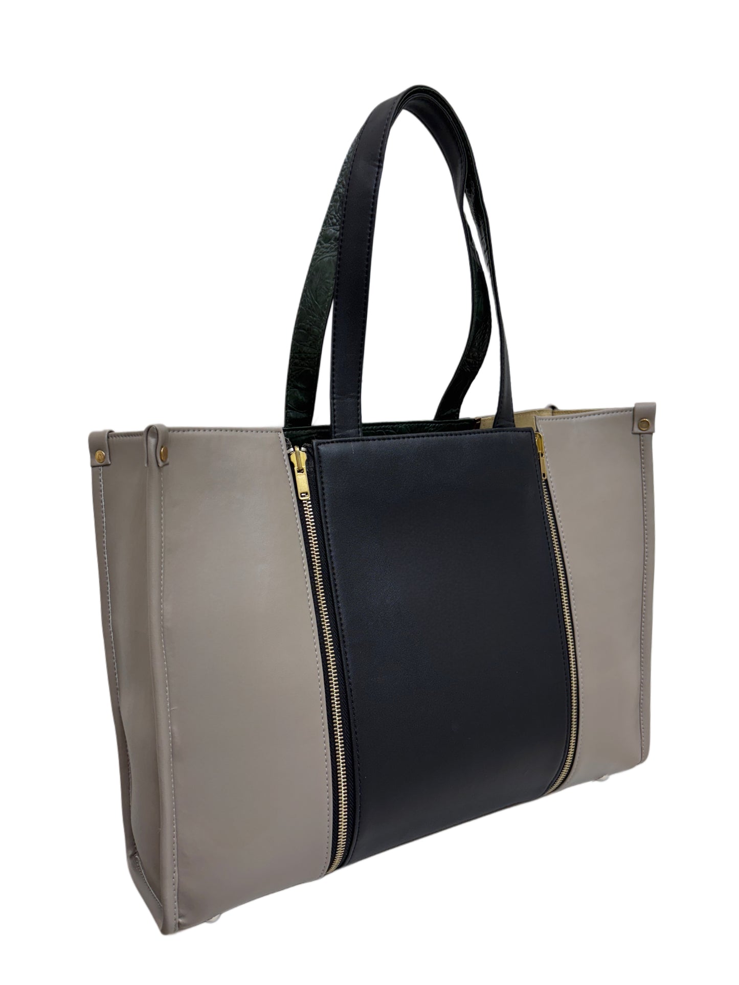 Plaza Taupe - Textured Green