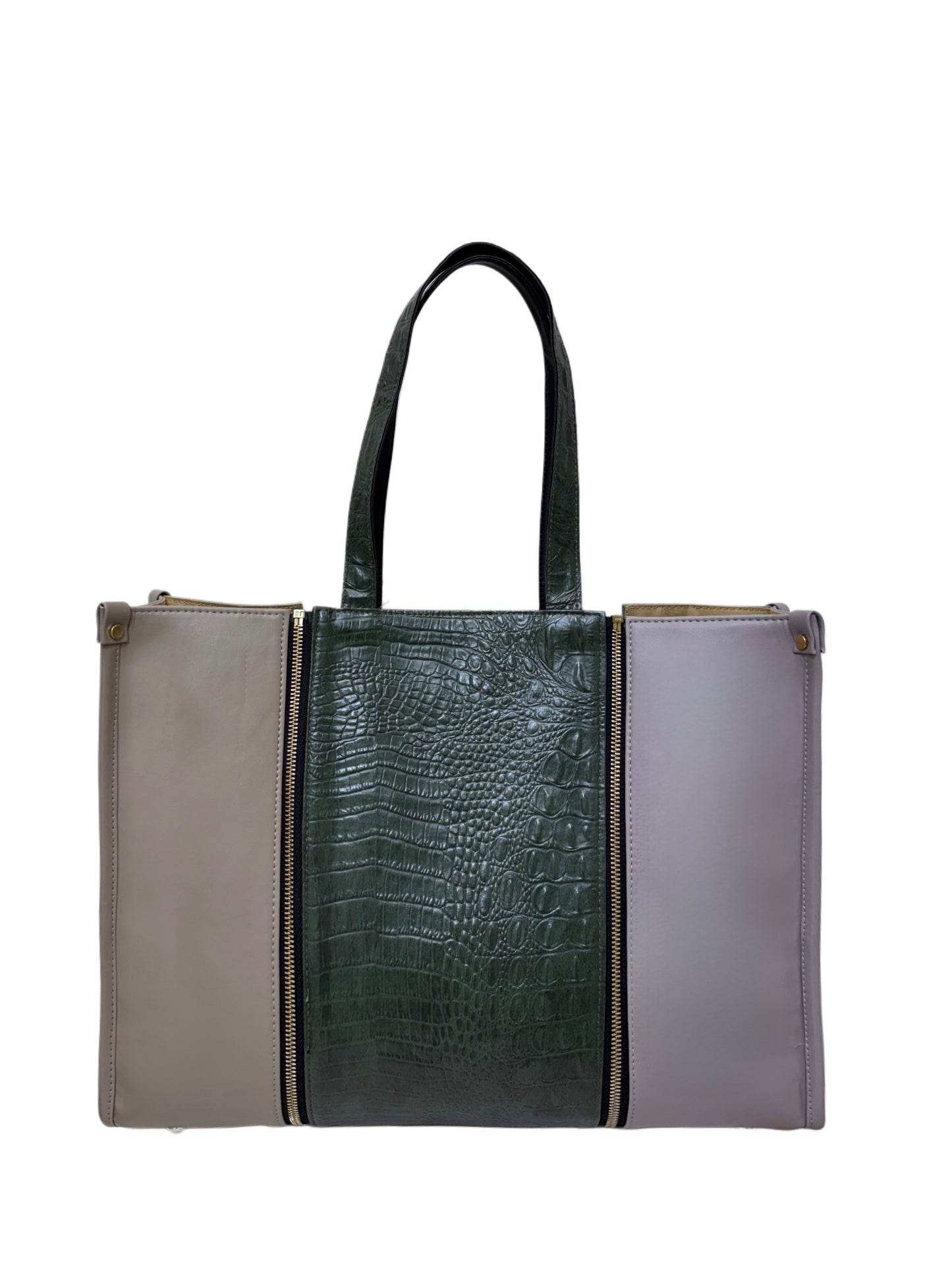 Plaza Taupe x Pale Mauve - Textured Green