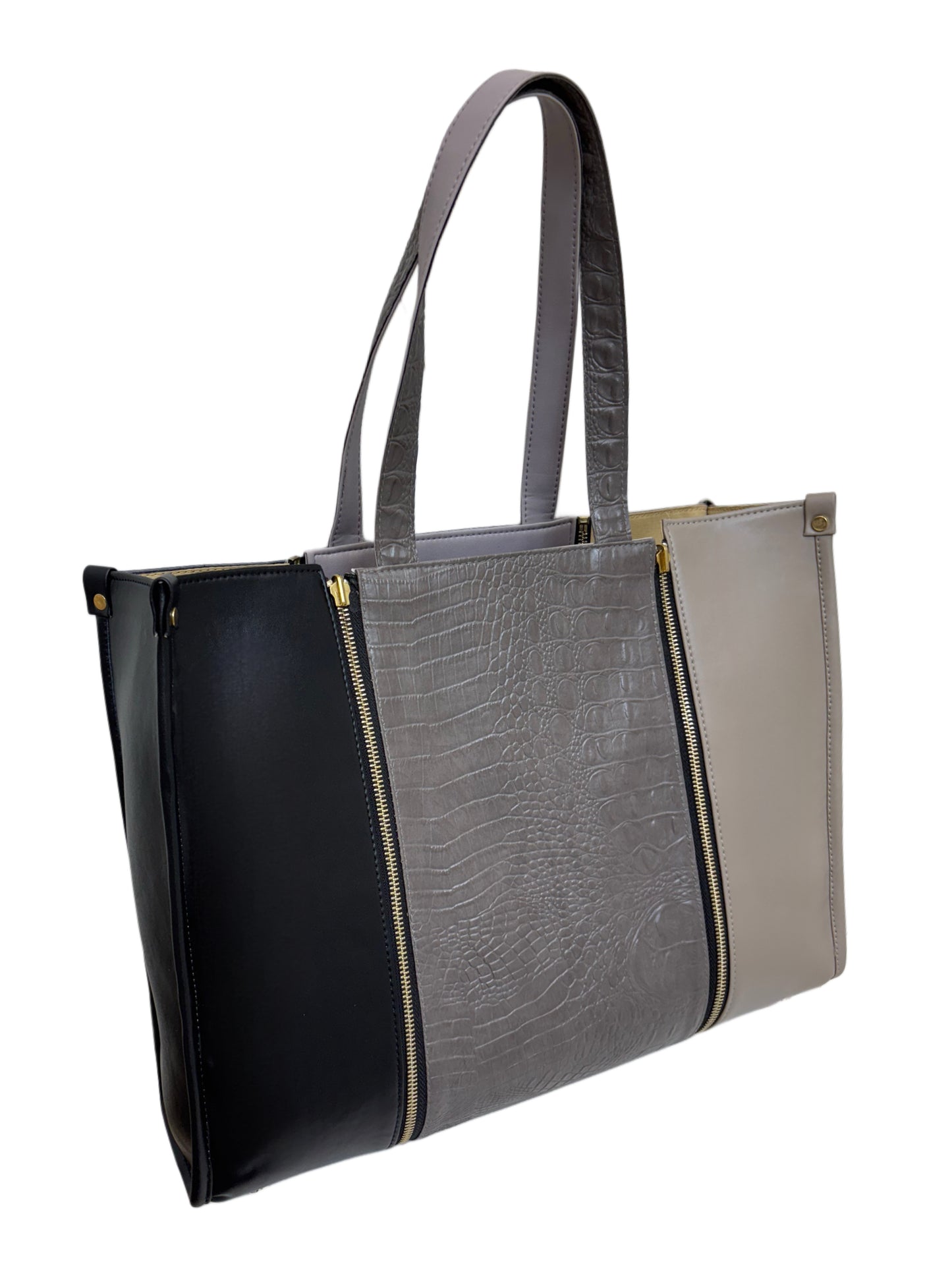 Black x Plaza Taupe - Textured Grey