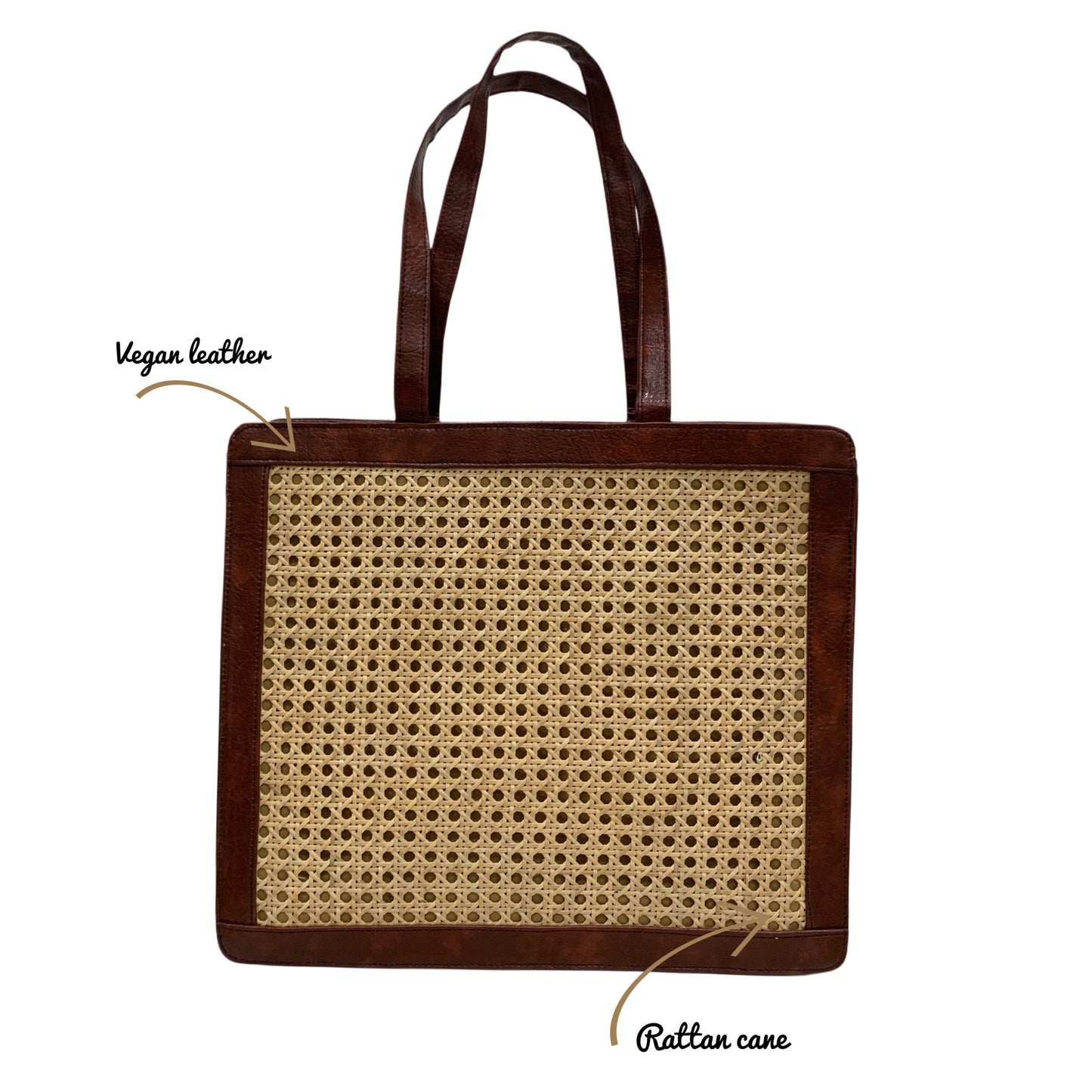 9 AM Tote - Deep Tan