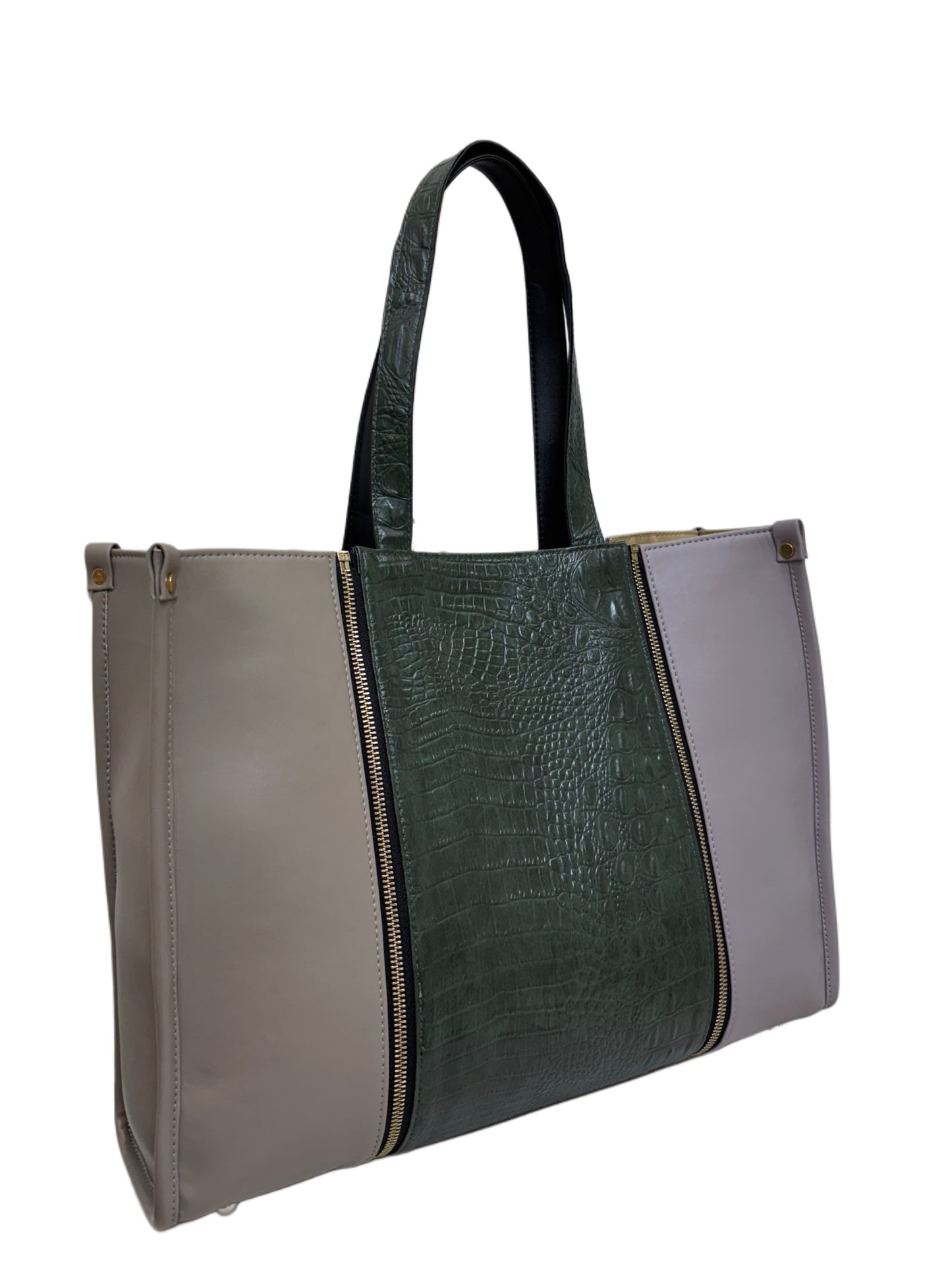 Plaza Taupe x Pale Mauve - Textured Green