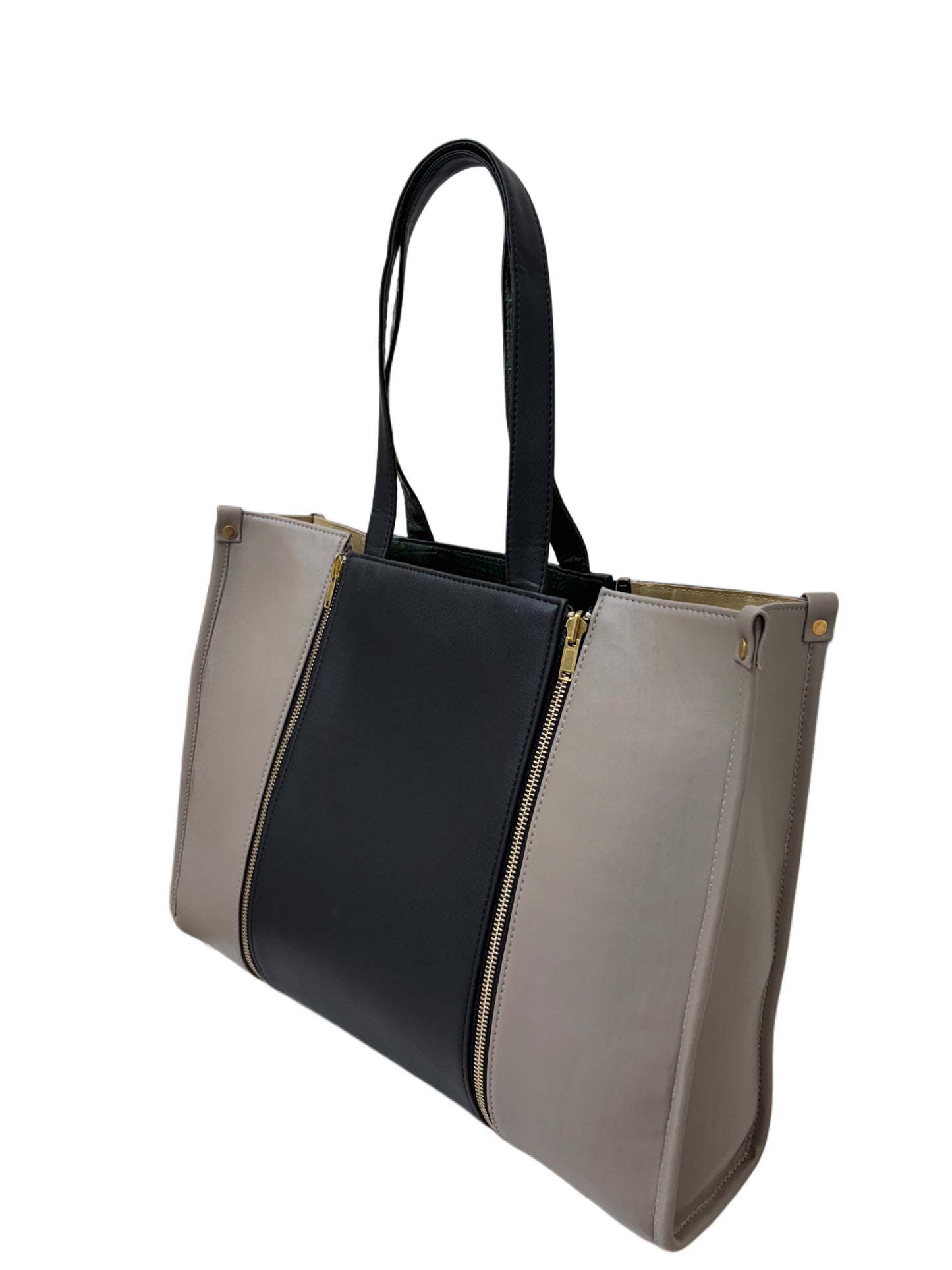 Plaza Taupe - Textured Green