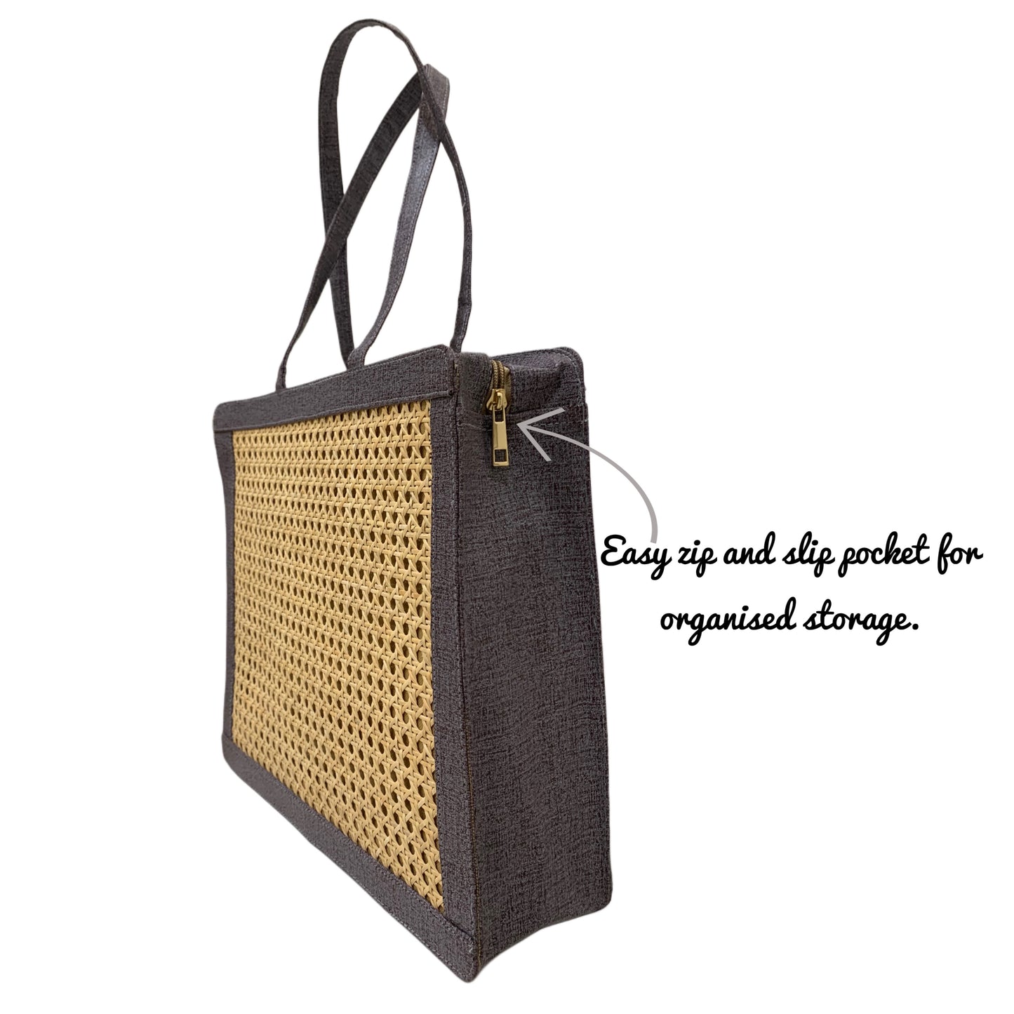 9 AM Tote - Slate Grey