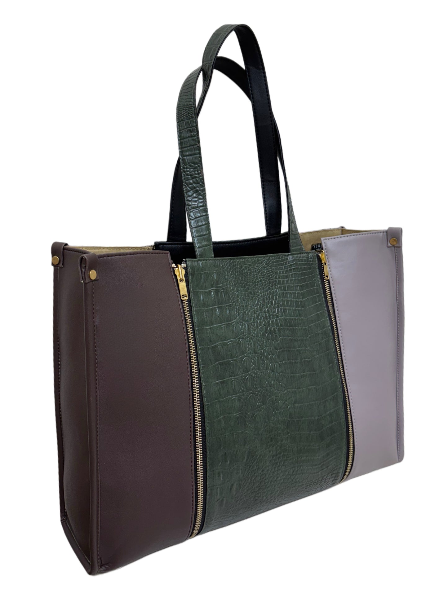 Burgundy x Pale Mauve - Textured Green