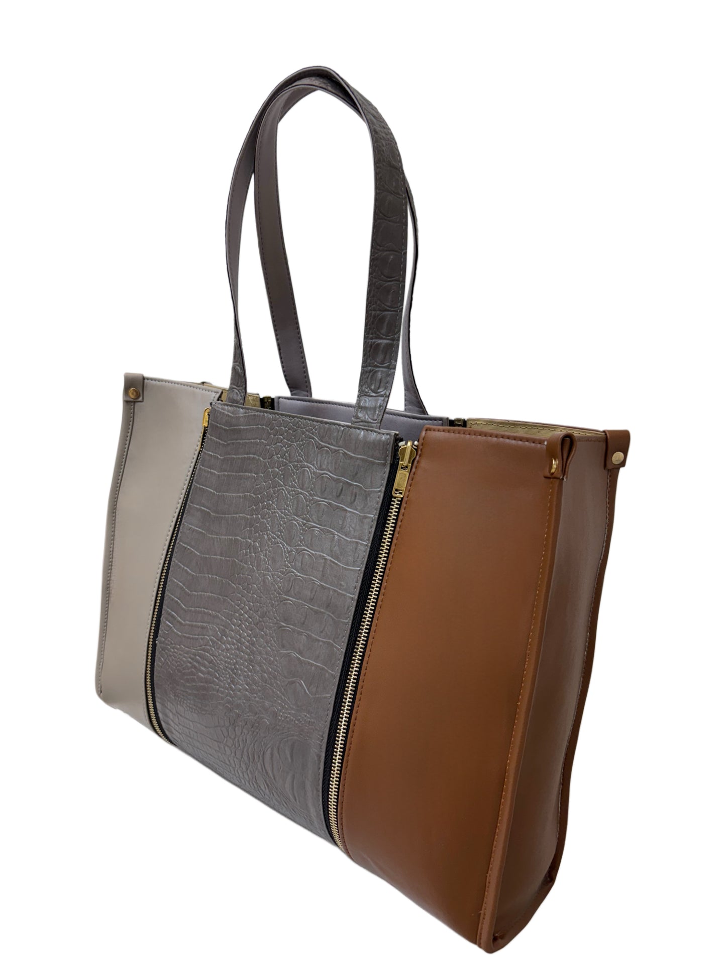 Tan x Plaza Taupe - Textured Grey