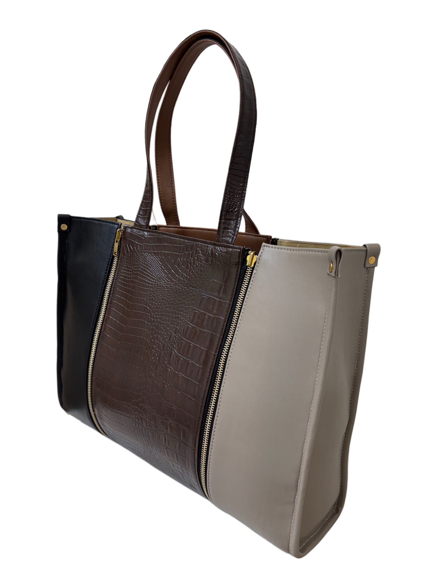 Plaza Taupe x Black - Textured Brown