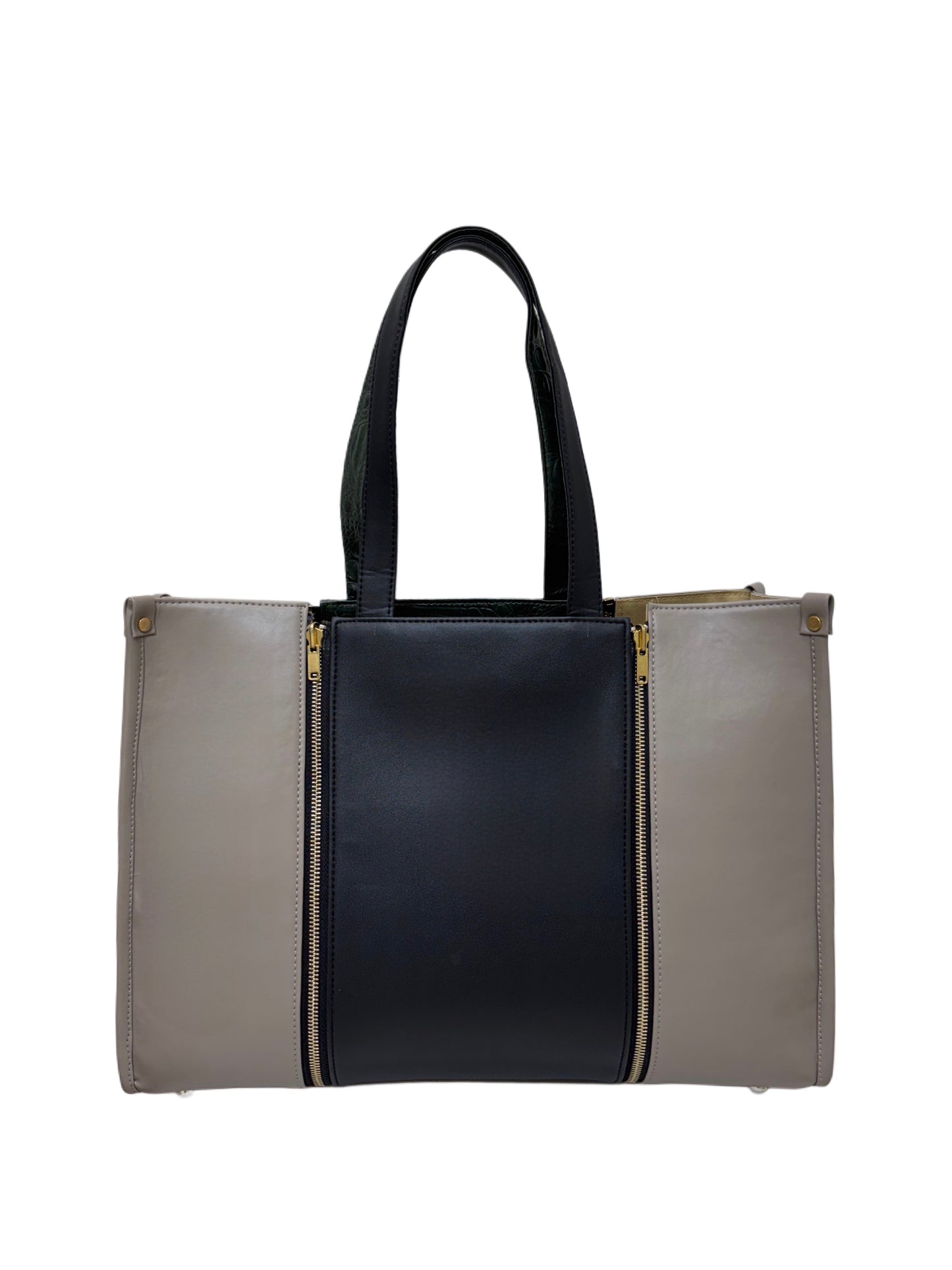 Plaza Taupe - Textured Green