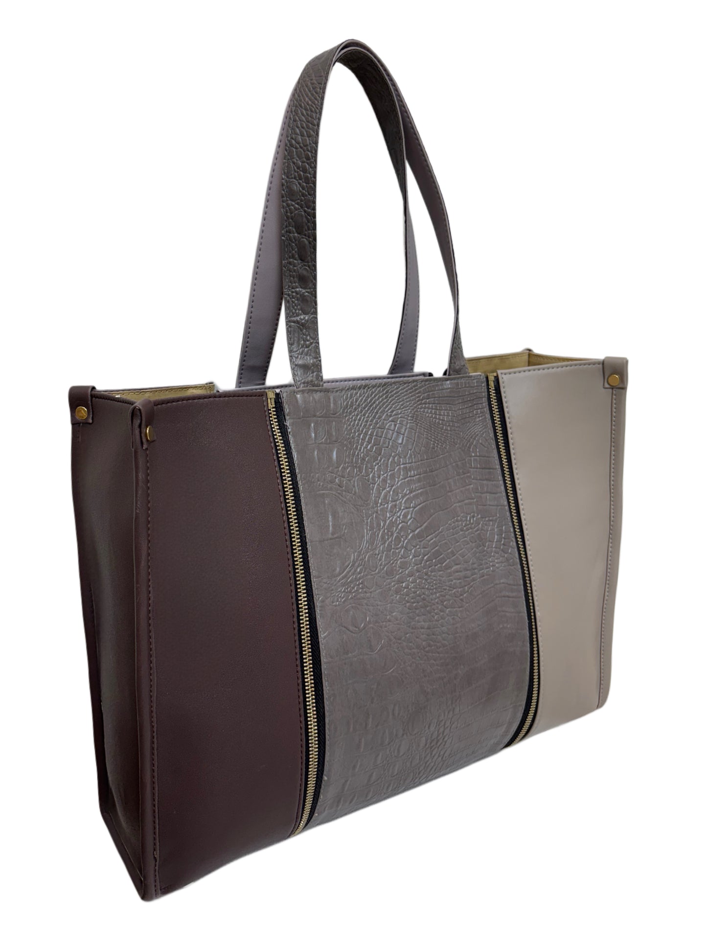 Burgundy x Plaza Taupe - Textured Grey