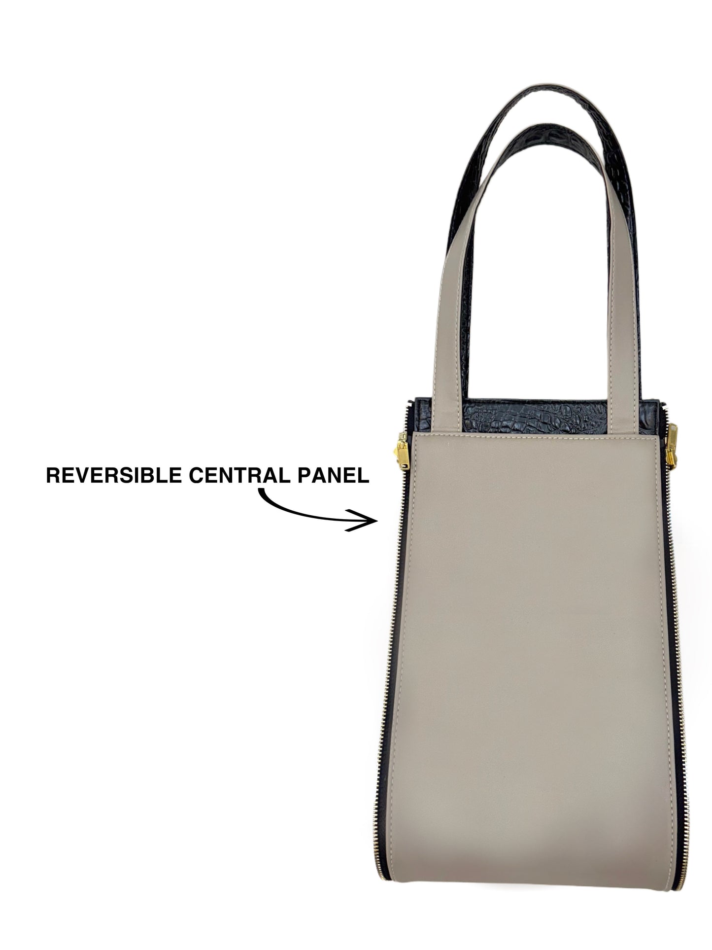 Pale Mauve x Tan - Textured Black