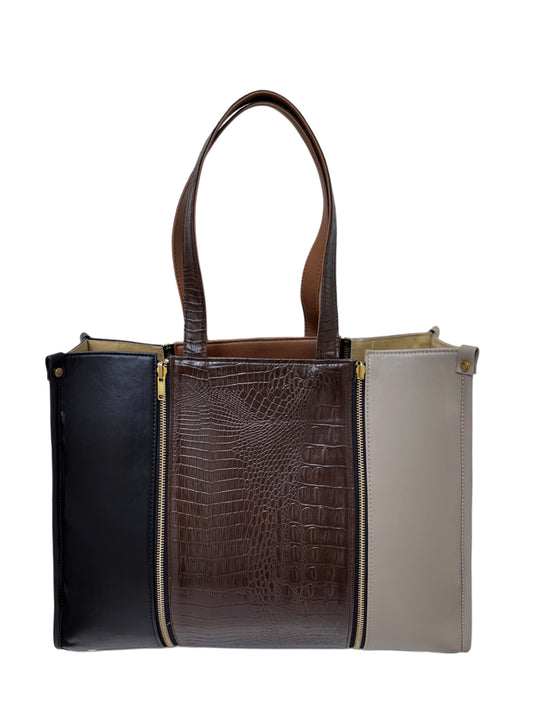 Plaza Taupe x Black  - Textured Brown