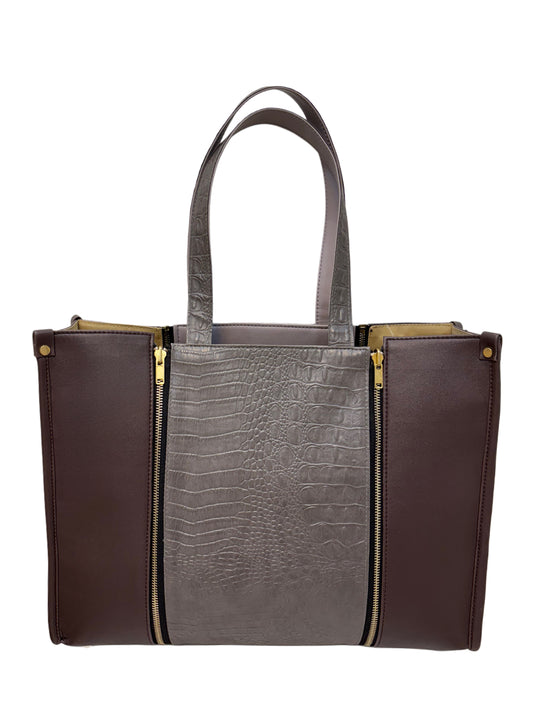 Burgundy - Textured Grey