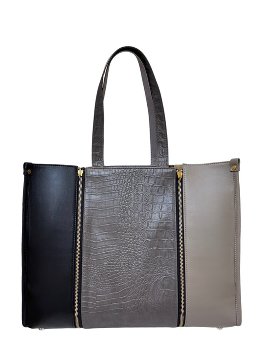 Black x Plaza Taupe  - Textured Grey
