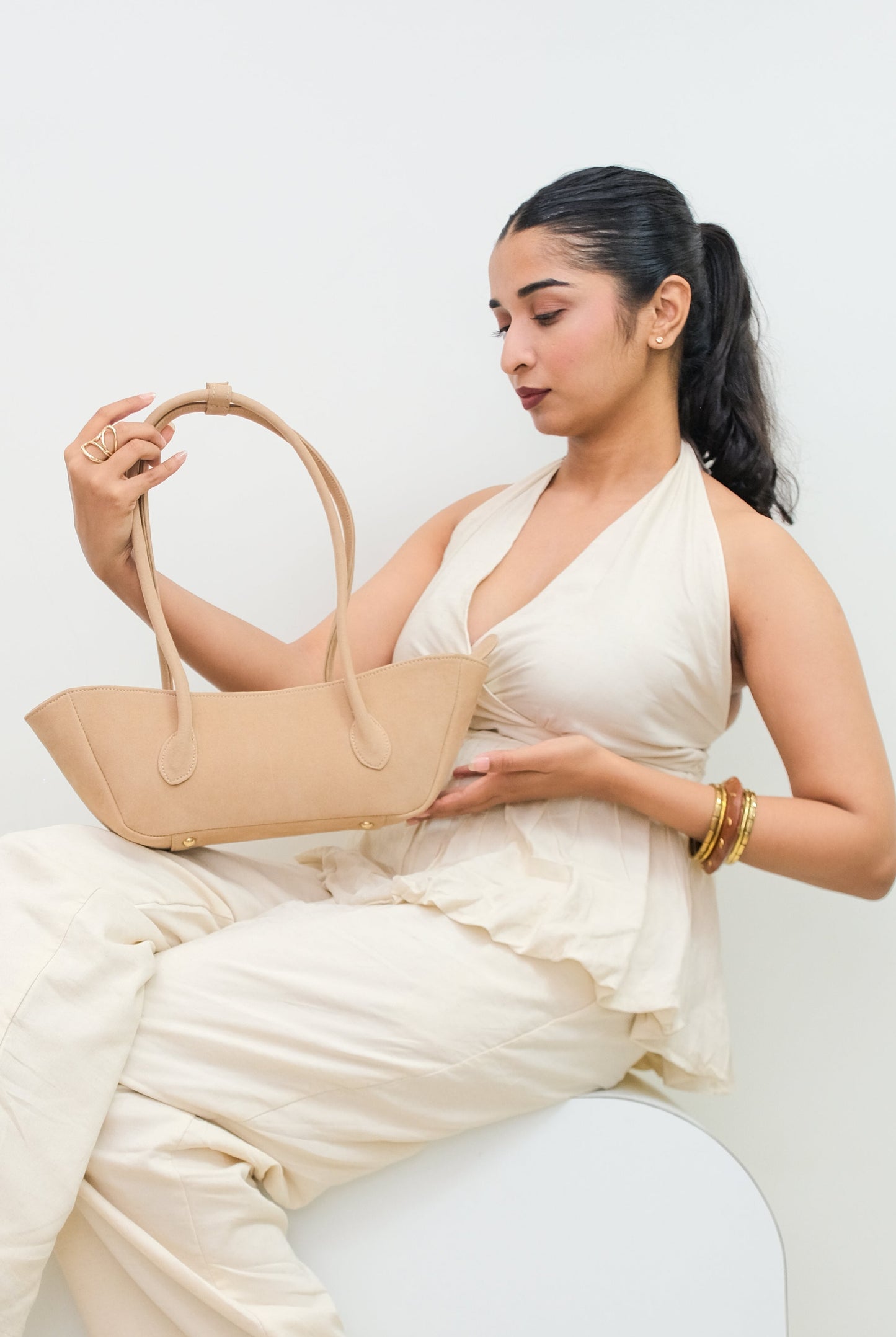 East-West Bag - Beige