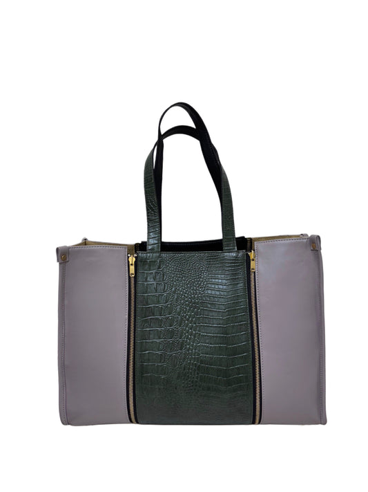 Pale Mauve - Textured Green